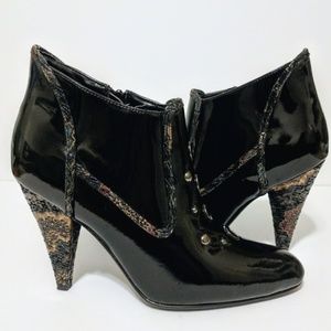 Embellished Black Bootie